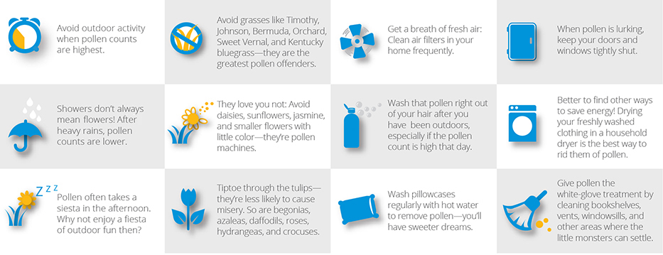 Images related to tips for management of seasonal nasal allergies